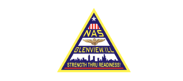 4&quot; us navy naval air station glenview illinois triangle sticker decal usa made - £21.57 GBP