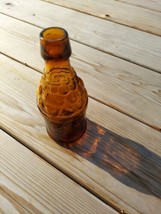 Vintage Amber Glass Bottle Antique Kitchen Decor Bar Display Made in Tai... - $39.40
