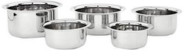 Stainless Steel Tope Set (5 pieces, 420 ml , 550 ml, 840 ml, 1150 ml and 1550 ml - £63.67 GBP
