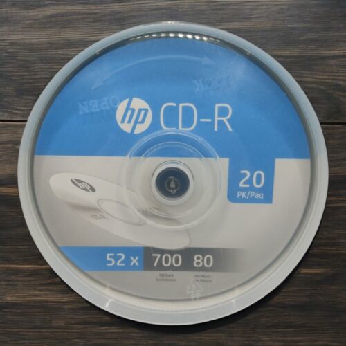 HP 20pk 52x 700 MB / 80 Mins CD-R-20 Pk Spindle Blank CDs New Sealed Gen... - $8.72