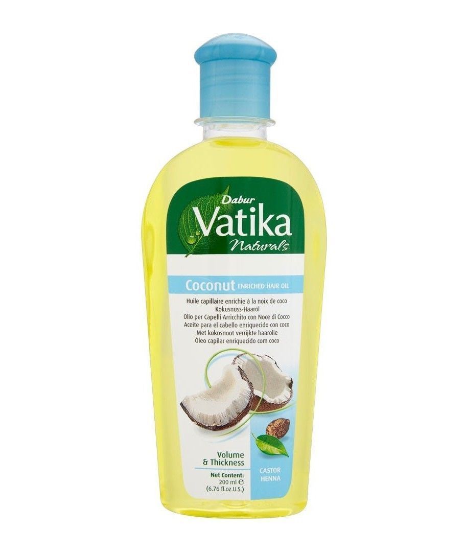 Dabur 200ml / 6.76oz Vatika Coconut Enriched Hair Oil w/ Henna Castor - $8.00