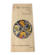 AAA Planning Map of Europe 1970s 1980s Fold Out Brochure Travel European... - $25.35 CAD