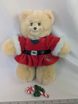 Fisher Price Briarberry Bear Plush BerryKris Plush 1999 Dress Candy Cane Kris - £10.66 GBP