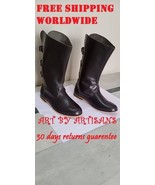 Medieval Leather Mens Boots | SCA LARP Mens Shoes | Gothic Ren Faire Cos... - $75.00