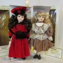 2 Seymour Mann 16&quot; Connoisseur Collection Porcelain Dolls &quot;Jeanine&quot; &quot;Marla&quot; MIB - £18.97 GBP