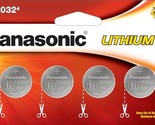 Panasonic CR2032 3.0 Volt Long Lasting Lithium Coin Cell Batteries in Ch... - £5.09 GBP