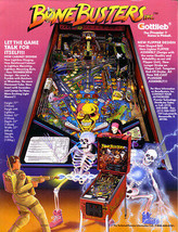 Bonebusters Inc Pinball FLYER Original 1989 NOS Art Vintage Horror - £19.15 GBP