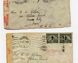 2 South Africa Covers Opened by Censor 1940&#39;s - £9.34 GBP