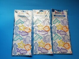Lot Of 3 Bandit-Os Stretch Bands Sea Life 12 Pieces New In Package FREE ... - $10.67 CAD