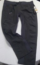 NWT Ideology Ruched Cropped Pants Deep Charcoal Gray Size XS Extra small - £30.17 GBP