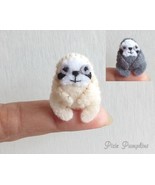 Felted Miniature Sloth, Sloth Plush, Mini Felt Sloth, Tiny Sloth Stuffed... - $17.13 CAD