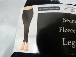 Embrace your Love Fleece Lined Seamless Leggings Rope L/XL - £12.78 GBP