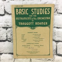 Basic Studies For The Instruments Of Orchestra Traugott Rohner Vintage 1948 - £15.50 GBP