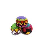 Mia Jewel Shop Crochet Hacky Ball Kick Sack Multicolored Geometric Patte... - £13.92 GBP+