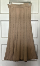 Luna Women’s Elegant Tan Cable Knit Skirt Size M - $24.10