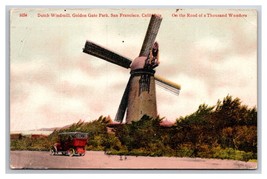 Dutch Windmill Golden Gate Park San Francidso CA California DB Postcard V24 - £3.11 GBP