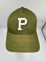 Portland Gear Mens Green Oregon P Logo Adjustable Strapback Hat Baseball Cap - £9.91 GBP