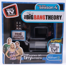 Big Bang Theory Tiny TV Classics Real Working TV And Remote Arcade Toys New - $19.18