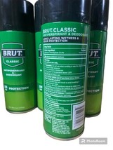 4 Pack BRUT Classic 24 Hour Protection Deodorant Spray 6oz each - £31.89 GBP