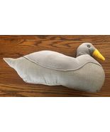 Duck cloth  stuffed  yellow beak Duck some wear at beak - $27.93 CAD