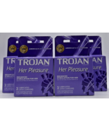 4x Trojan Her Pleasure Sensations Lubricated Condoms 3 Ct Each Exp 01/2026 - $19.75