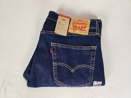 Levi&#39;s 505 Regular Fit Zip Fly Straight Leg Denim Jeans 36X32 Men&#39;s Dark... - $36.99