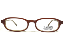 Baron Eyewear Eyeglasses Frames BZ10 CM Brown Rectangular Full Rim 51-19-145 - £25.56 GBP