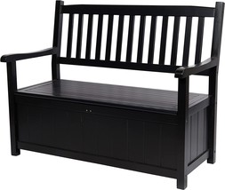48-Inch Indoor/Outdoor Wooden Storage Bench, Ashton, By Shine Company, 4... - $296.95