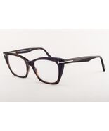Tom Ford 5709 052 Dark Havana Gold / Blue Block Eyeglasses TF5709 052 54mm - $236.55