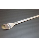 Vintage DANISH MODERN FLAIR SALAD DESSERT  FORK 7&quot; Long Stainless Steel - $12.34 CAD