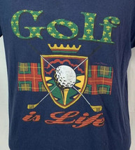 Vintage Golf T Shirt Single Stitch Promo Tee Navy Men’s Medium USA  80s 90s - $19.99