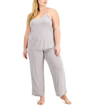 Alfani Womens Knit Tank Top Pajama Set,Heather Grey,2X - £27.14 GBP