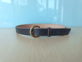 Double Rl Terrance Tumbled Leather Belt $248 Free Worldwide Shipping (0134) - £143.88 GBP