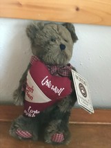 Gently Used Boyd’s Bear Plush Brown Bear Holding Heart Live Well Laugh Often - £7.09 GBP