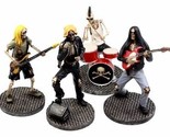 Day Of The Dead Rock Band Skeleton Hell Concert Entertainers Figurine Se... - $111.99