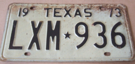 Vintage 1973 Texas License Plate Lxm Star Separator 936 Barn Find - £7.19 GBP