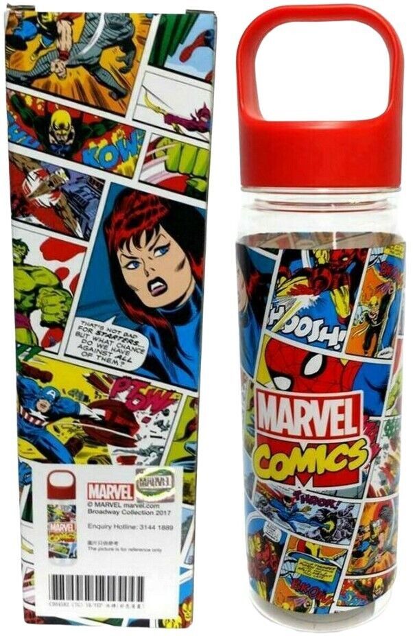 Marvel Comics Superheroes Tritan Water Bottle (7yrs old & under) 1Pc. - New - £10.34 GBP