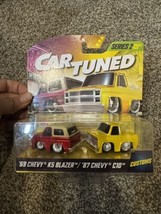 MGA CAR TUNED SERIES 2 DOUBLE PACK &#39;69 CHEVY K5 BLAZER / &#39;87 CHEVY C10 C... - £15.04 GBP