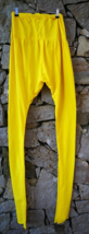 Yellow Indian Churidar Pants Women Leggings Trousers Pakistani Ethnic Boho Small - £8.15 GBP