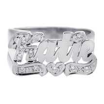 Cubic Zirconia 'Katie' Ring 14K White Gold - £311.13 GBP