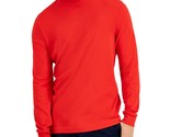 Club Room Men&#39;s Solid Mock Neck Shirt Bright Ruby-Medium - £11.21 GBP