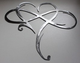 Infinity Heart - Metal Wall Art - Silver 21 1/2" x 24 1/4" - $64.58