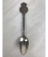 SILVERPLATE SOUVENIR SPOON GEORGE VI &amp; QUEEN E 1939 CANADA VISIT BY WM A... - £7.85 GBP