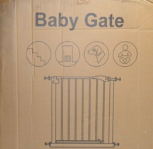 Baby/Safety/Pet Gate SJL-01 29.9" Tall 25.5"-28.3" Wide Light Weight Metal White - £11.04 GBP