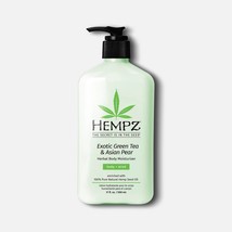 HEMPZ Green Tea &amp; Asian Pear Herbal Body Moisturizer Lotion with 100% Hemp Oil - £29.54 GBP