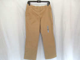 Lands&#39; End pants trouser leg Size 4P French Walnut cotton blend New - $17.59
