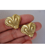 Vahe Naltchayan 18K Gold Heart Pink Tourmaline Earrings Dated 1994 16g - $1,646.40 CAD