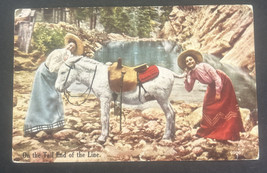 Vintage Postcard - &quot;On The Tail End of The Line&quot; - 1913 Humorous Postcard - £3.57 GBP