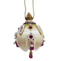 Vintage June Zimonick Crystal Bejeweled Hollywood Regency Christmas Ornament - £130.57 GBP