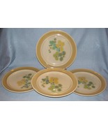 Vintage FRANCISCAN PEBBLE BEACH 10 1/2&quot; DINNER PLATES - Set of 4 - Green... - $27.36 CAD